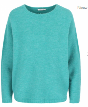Wijde pull Sea green